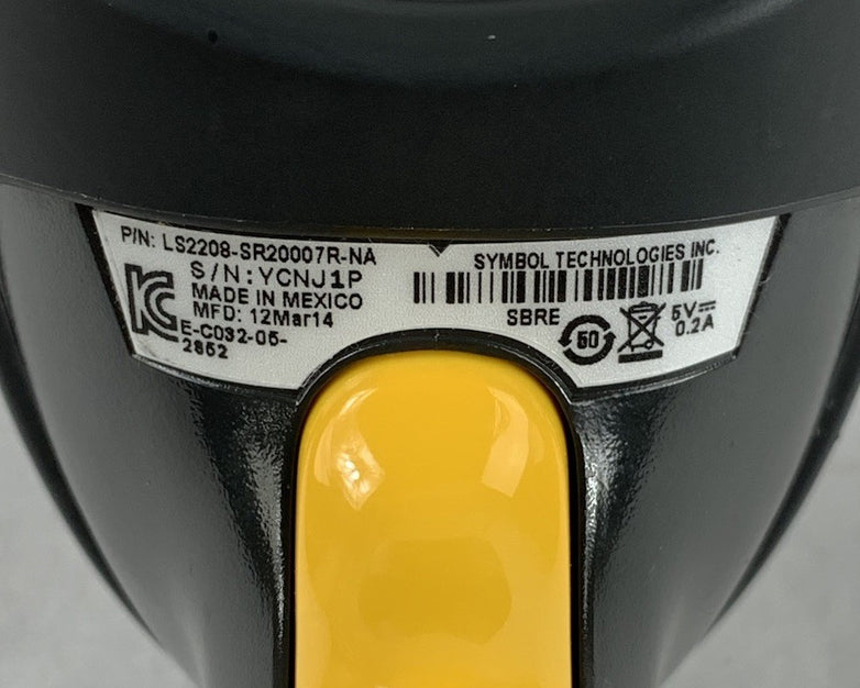 Symbol LS2208-SR20007R-NA Barcode USB-Wired Scanner