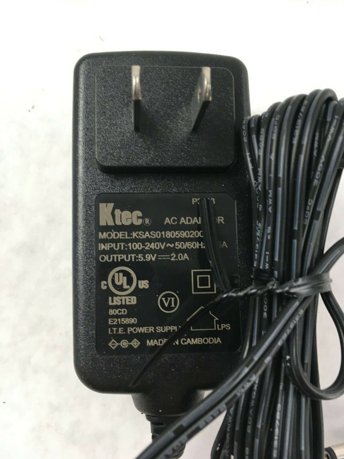Ktec AC Adapter KSAS0180590200HU (Lot of 3)