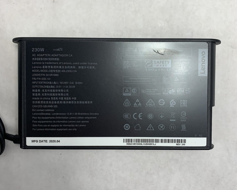 Lenovo ADL230SLC3A 230W AC Adapter Power Supply