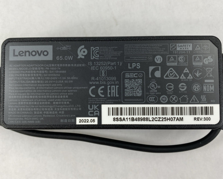 Lenovo AC Adapter ADLX65NCC2A 65W 20V - Lot of 5
