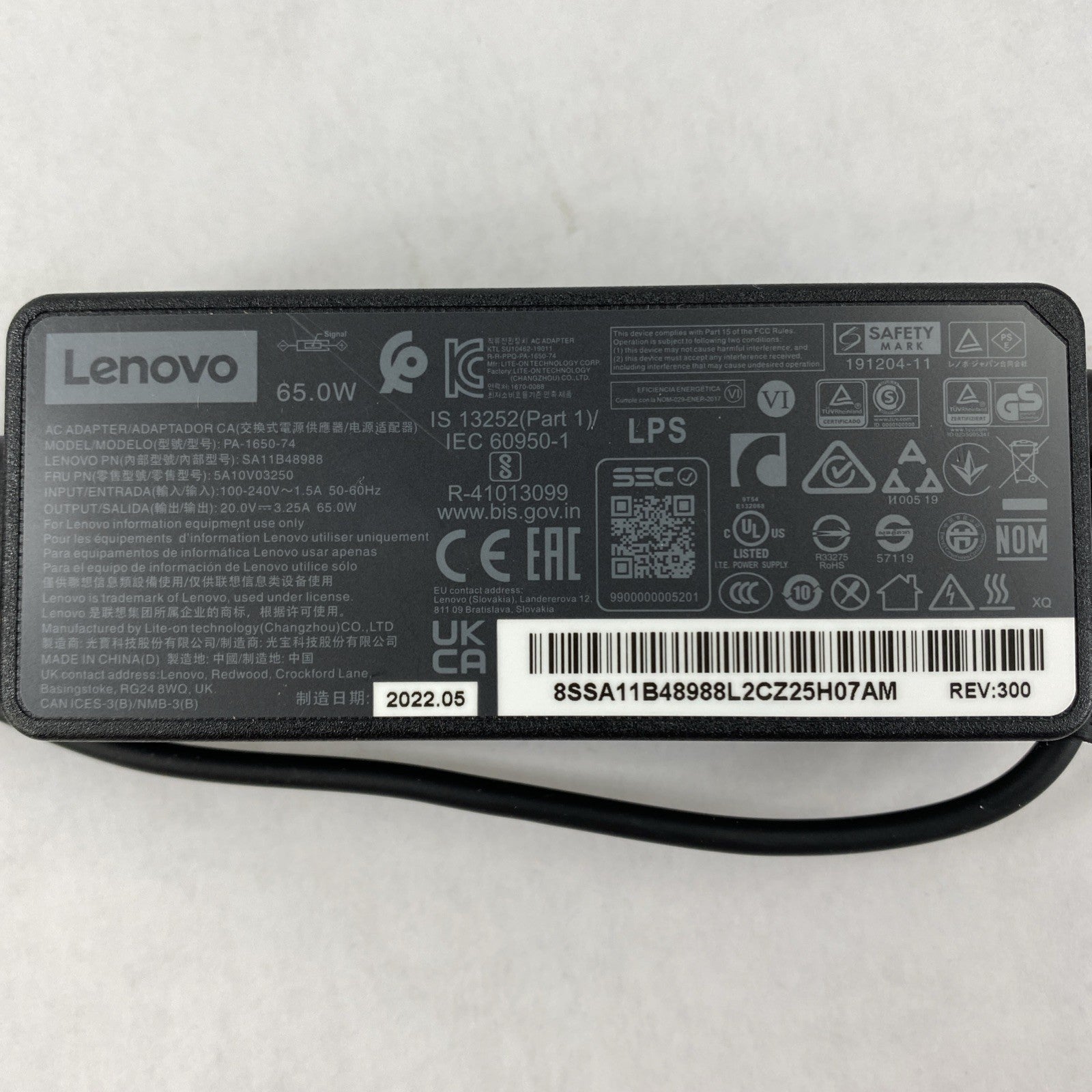 Lenovo AC Adapter ADLX65NCC2A 65W 20V - Lot of 52