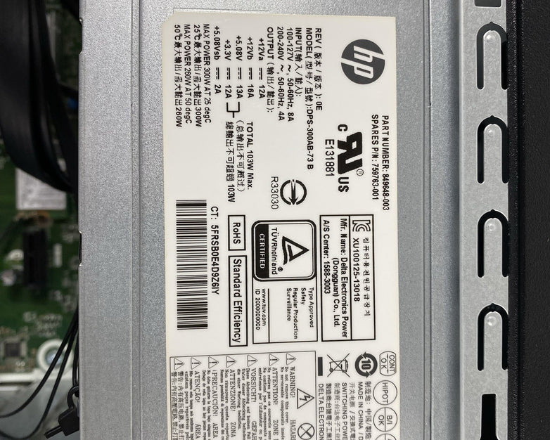 HP Envy 750-124 MT Intel Core i7-6700 3.40GHz 16GB RAM No HDD No OS