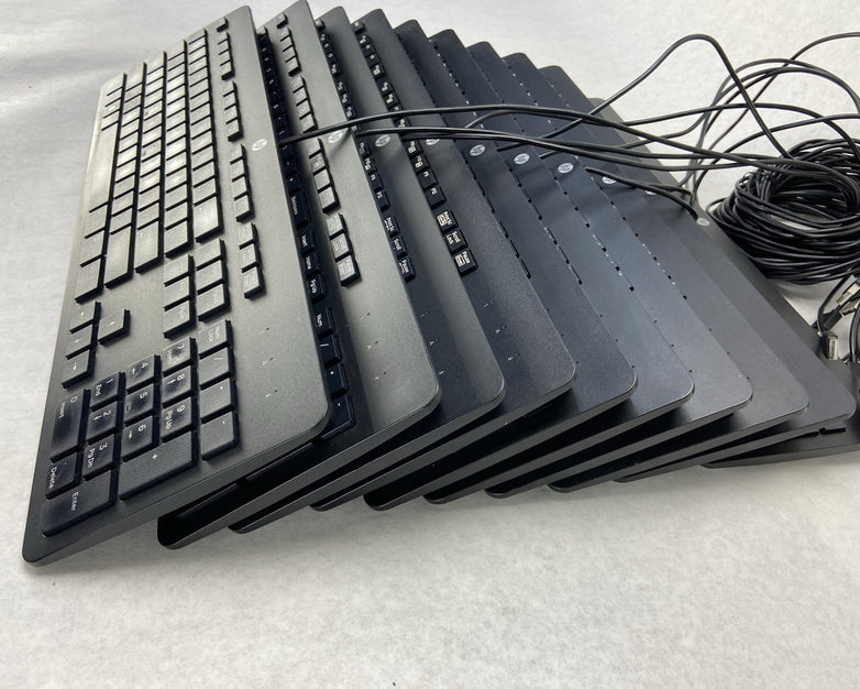 HP USB Slim Business Keyboard Model KU-1429 Part No 803181-001 Lot of 10 (Ten)