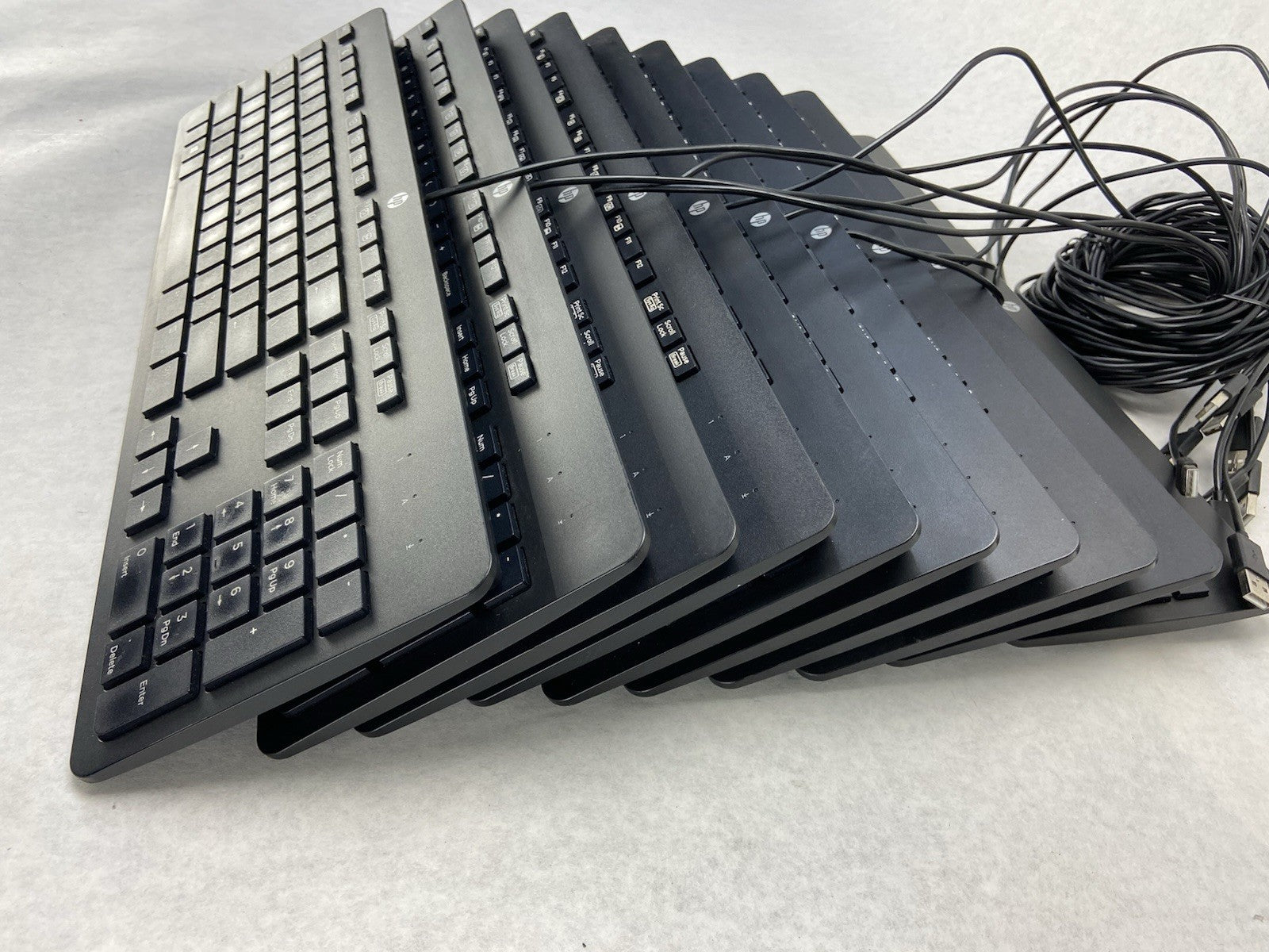 HP USB Slim Business Keyboard Model KU-1429 Part No 803181-001 Lot of 10 (Ten)