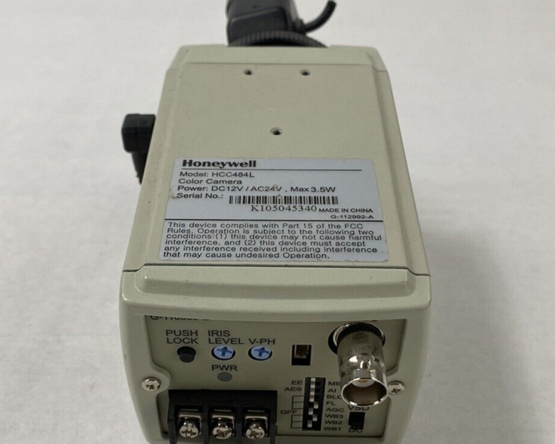 Honeywell HCC484L AC24V CCTV Color Camera 1/3" 2.8-8mm Lens For Parts or Repair