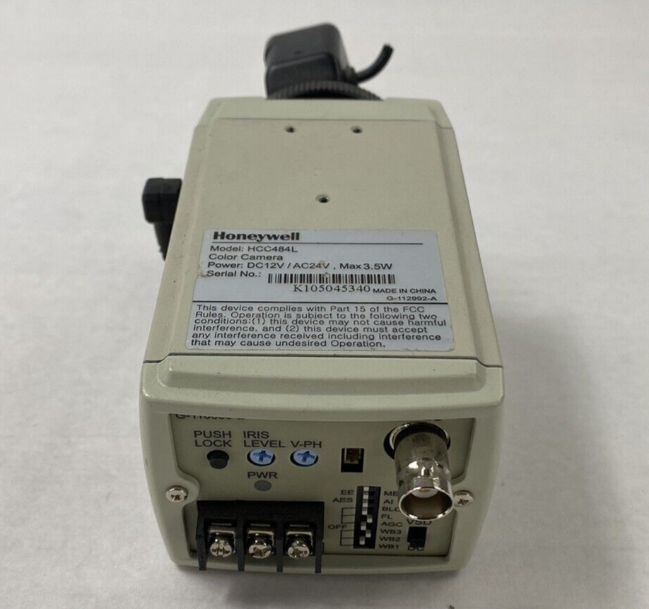 Honeywell HCC484L AC24V CCTV Color Camera 1/3" 2.8-8mm Lens For Parts or Repair