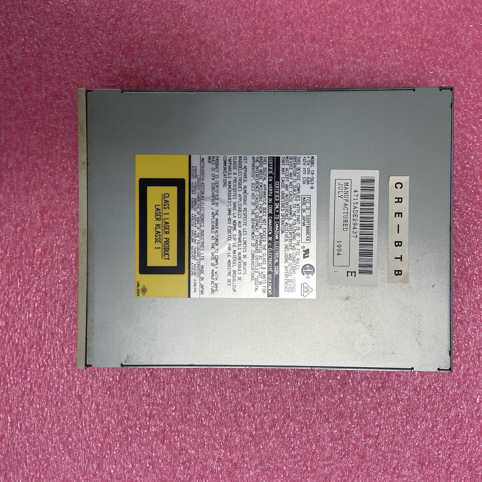 Creative Labs CR-563-B Panasonic CD-ROM Drive No Cables5