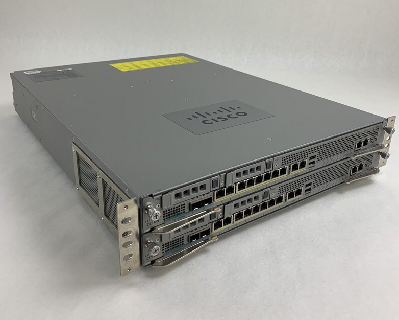 Cisco ASA 5585 8-Port GbE Firewall Security Appliance 2x 5580-X SSP-10 Mod Cards