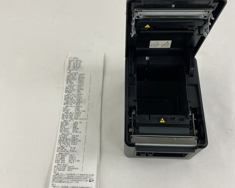 Citizen CT-E651 Thermal Printer Tested No Cords No Page Count