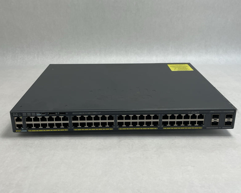 Cisco WS-C2960X-48FPS-L  V07 48 port GIG POE+ Switch Tested & Reset No Rack Ears