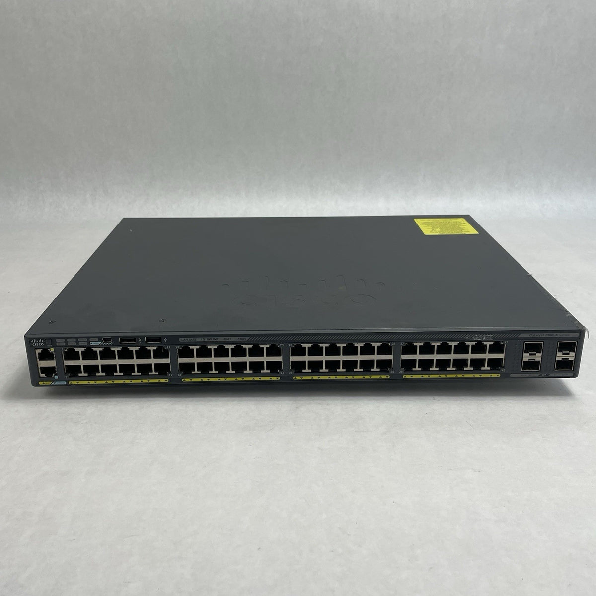 Cisco WS-C2960X-48FPS-L  V07 48 port GIG POE+ Switch Tested & Reset No Rack Ears1