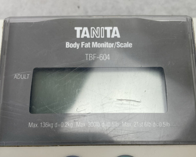 Tanita TBF-604 Body Fat Monitor Scale Power Tested