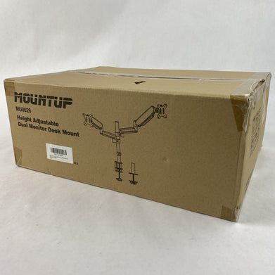 Mountup MU0026 Height Adjustable Dual Monitor Desk Mount