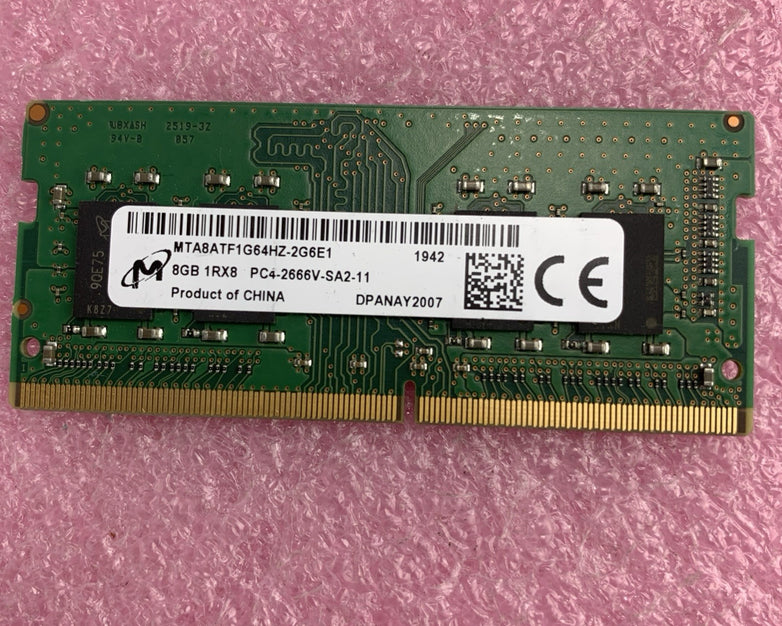 Micron 8GB DDR4 PC4-2666V Laptop RAM MTA8ATF1G64HZ-2G6E1 - Tested