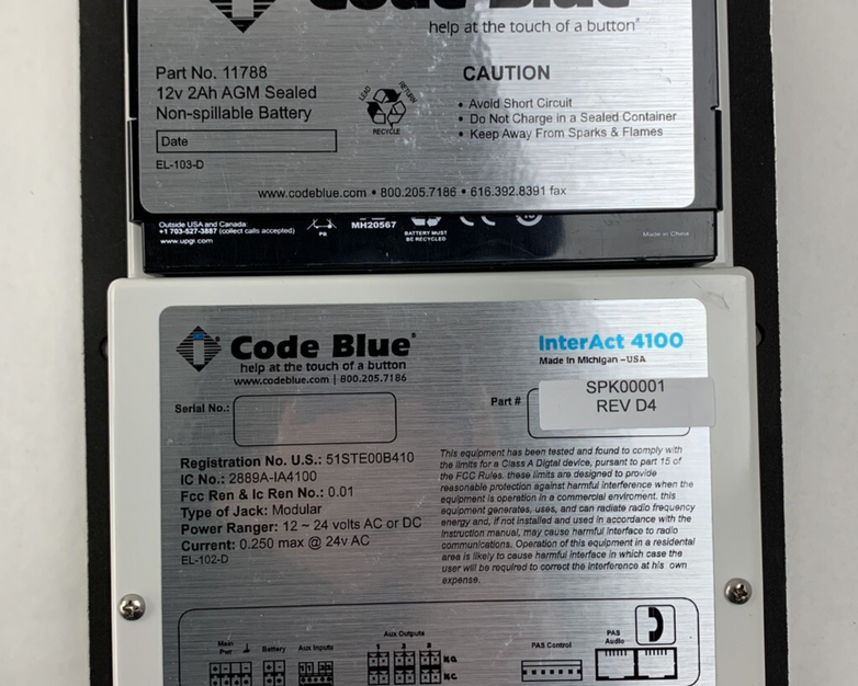 Code Blue InterAct 4100 Emergency Speakerphone Intercom 11788 Box Opened