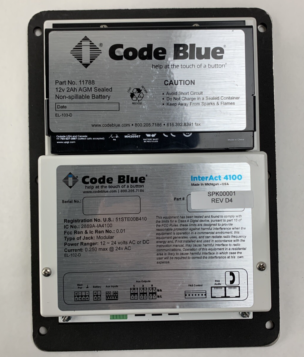 Code Blue InterAct 4100 Emergency Speakerphone Intercom 11788 Box Opened