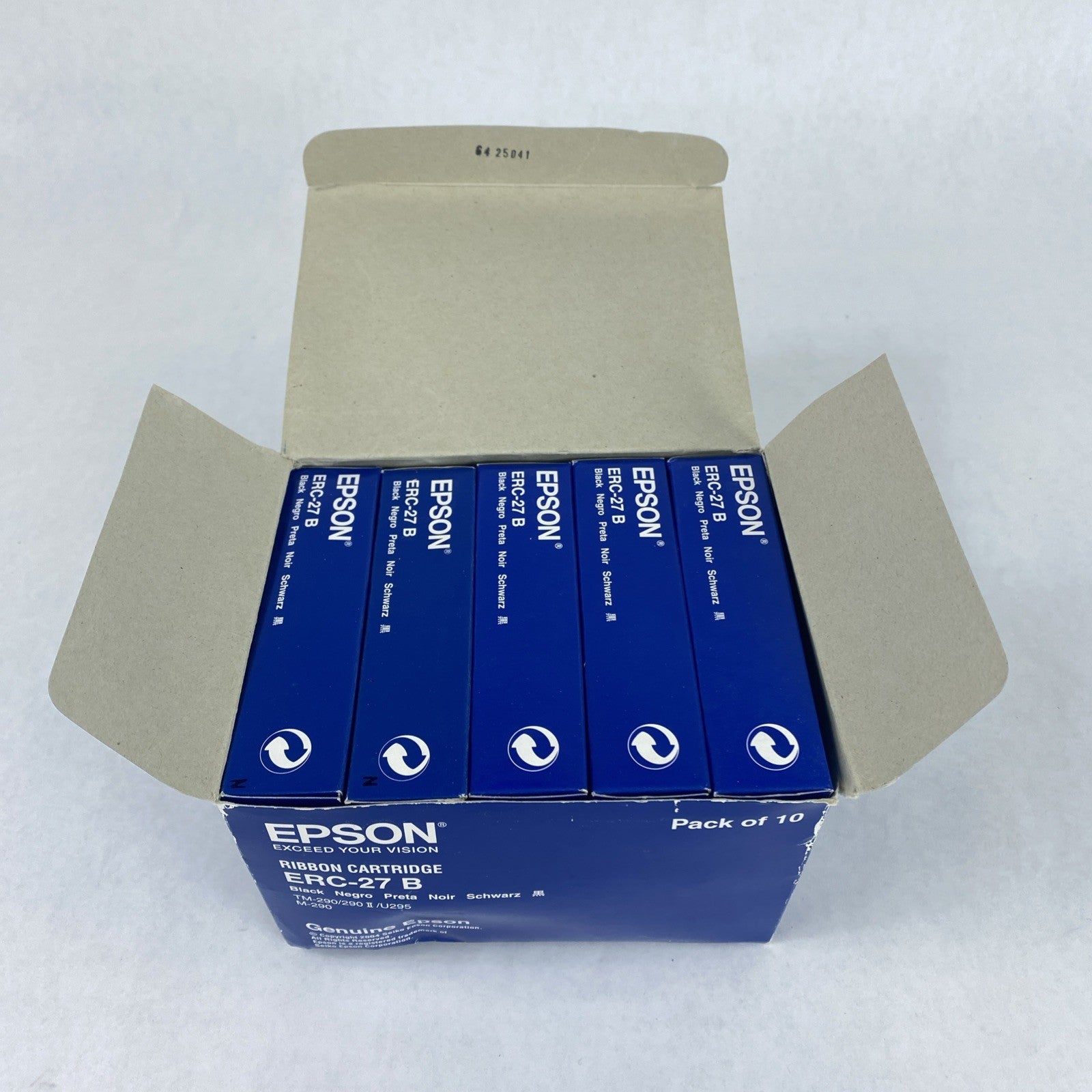 Epson ERC-27B Ribbon Cartridge Open Box Sealed Lot of 104