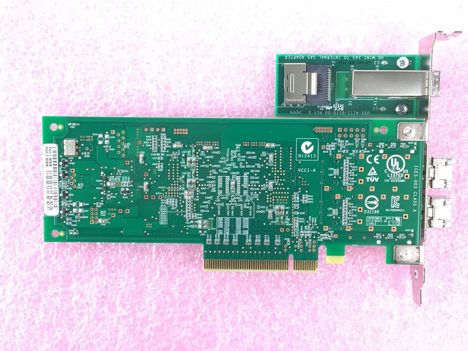 QLE2562-WB Qlogic SANBlade 8GB Dual Port Fibre PCI-E PX2810403-43 G