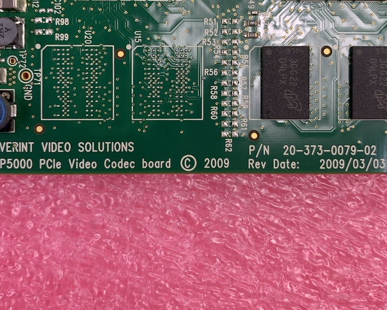 Verint Video Solutions 20-373-0079-02 P5000 PCIe Video Codec Board