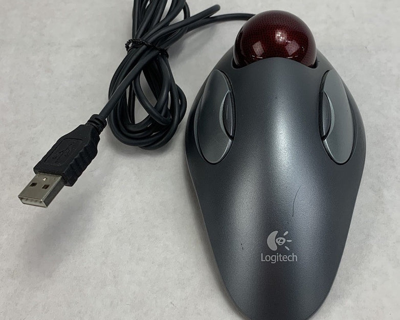 Logitech T-BC21 Wired-USB Trackball Mouse