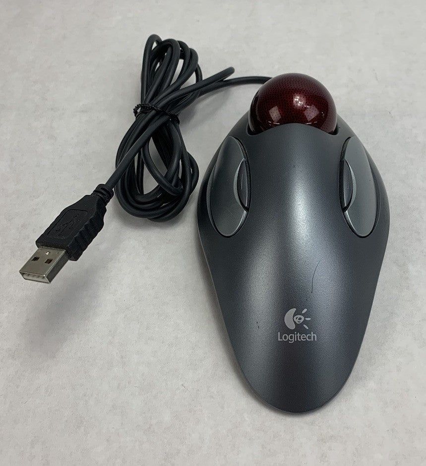Logitech T-BC21 Wired-USB Trackball Mouse