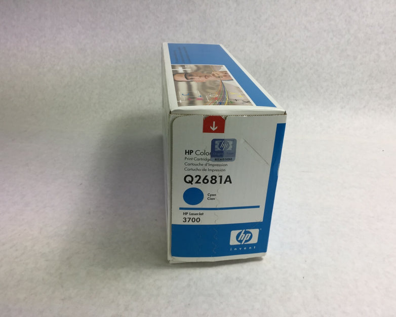 Genuine HP Laserjet Q2681A Cyan Toner Cartridge  Factory Sealed Box