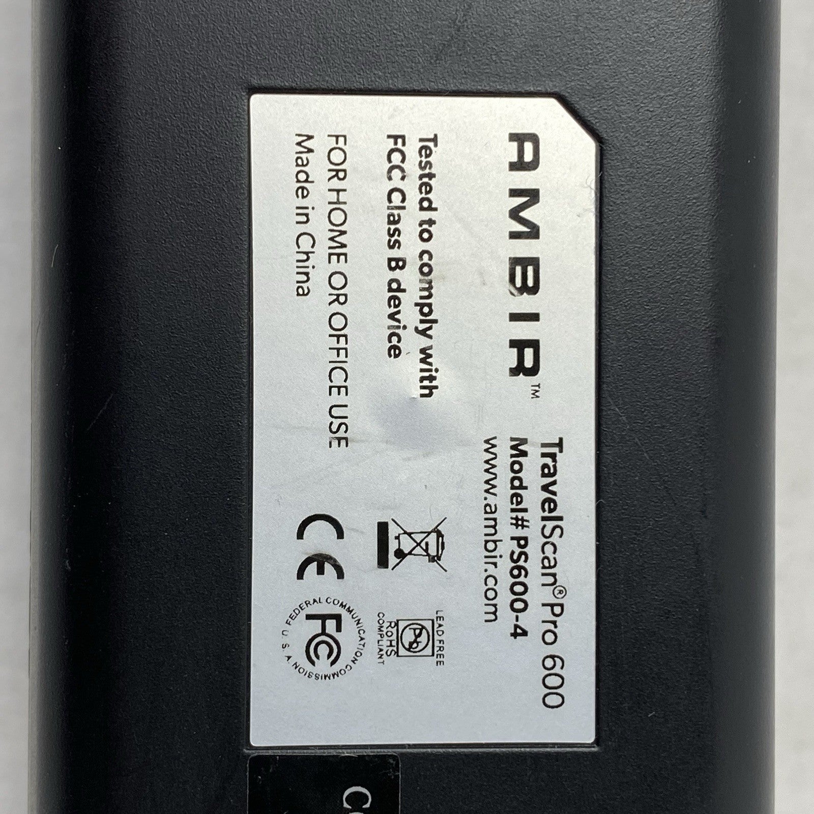 Ambir Technology PS600-4 TravelScan Pro 600 No USB Cable (Lot of 2)