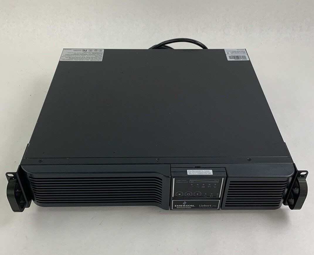 Liebert PS1000RT3-120W 1000VA 2U Line-interactive UPS System No Batteries