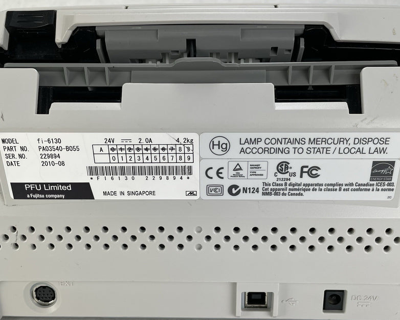 Fujitsu fi-6130 Duplex Document Scanner PA03540-B055 Untested