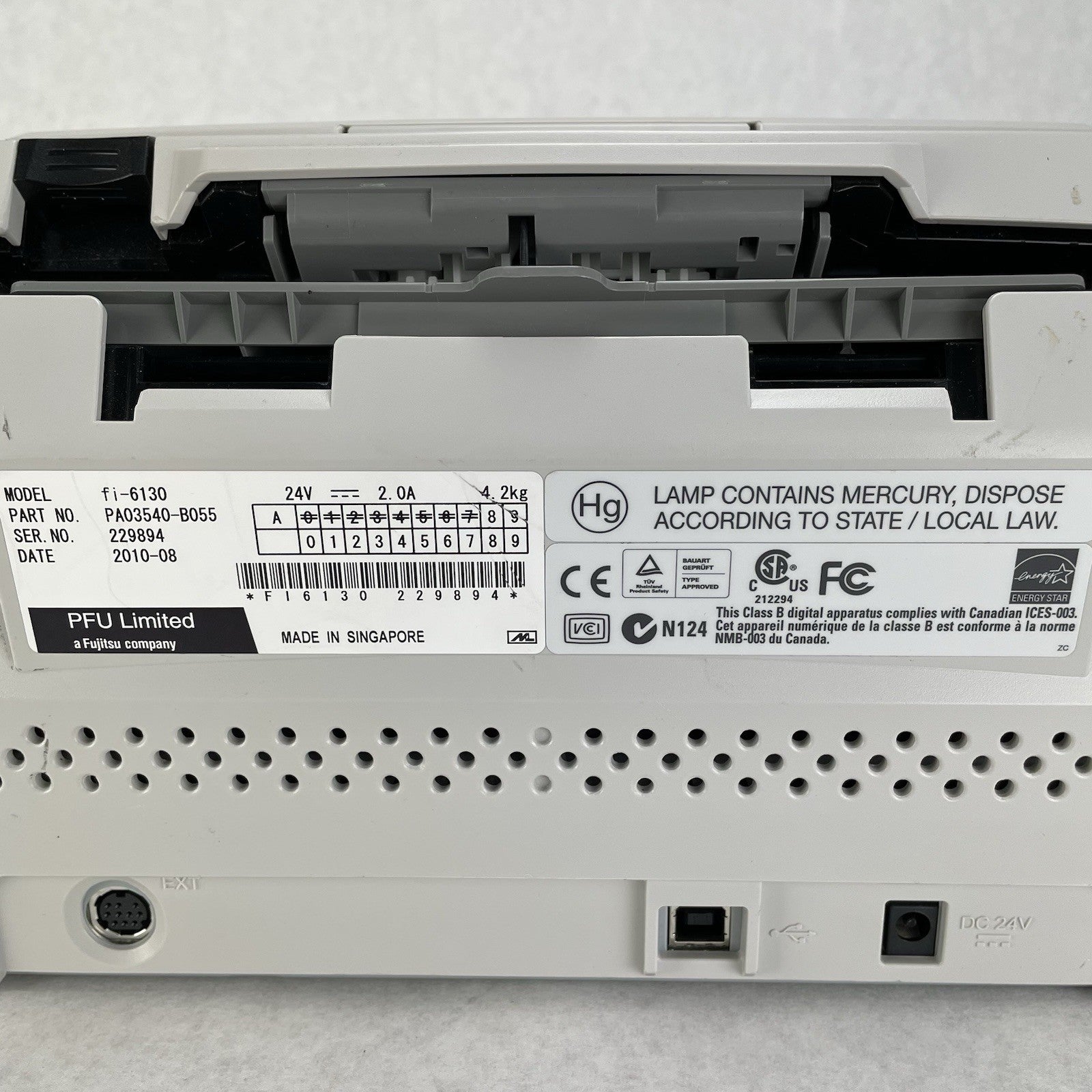 Fujitsu fi-6130 Duplex Document Scanner PA03540-B055 Untested