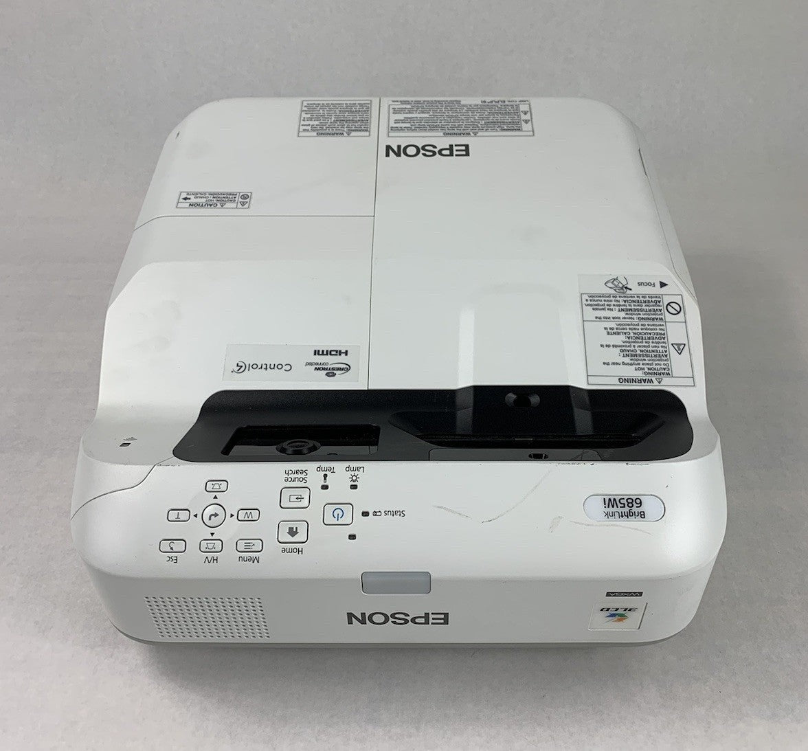 Epson H741A BrightLink 685Wi LCD Projector 2755 Lamp Hours