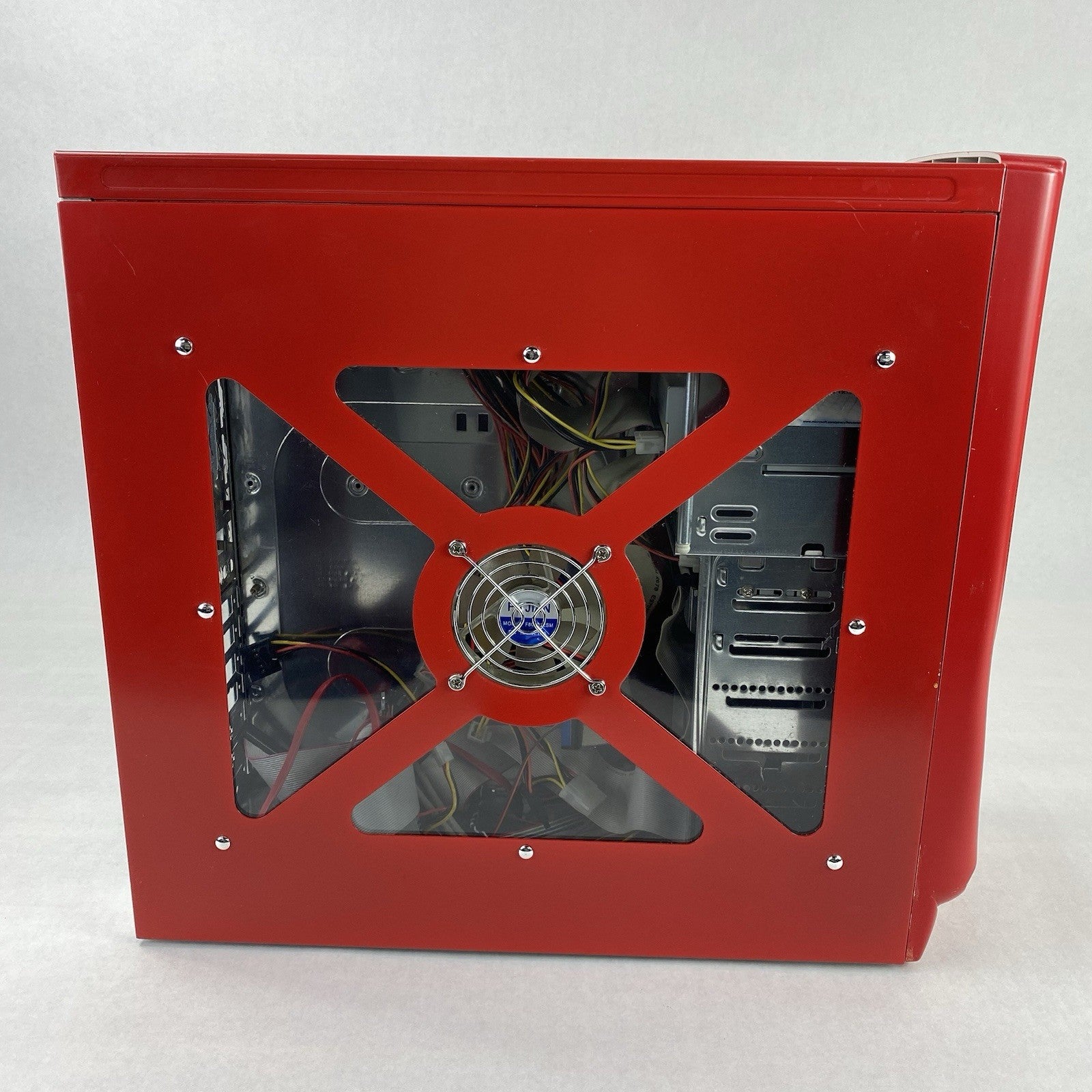 Unbranded Mid ATX Red Computer Case with 380W Power Supply