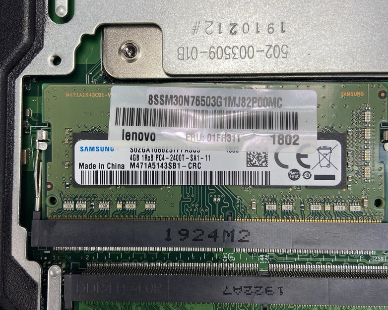Lenovo ThinkCentre M720q Micro Intel Core i5-8400T 1.7GHz 8GB RAM No HDDOSAC