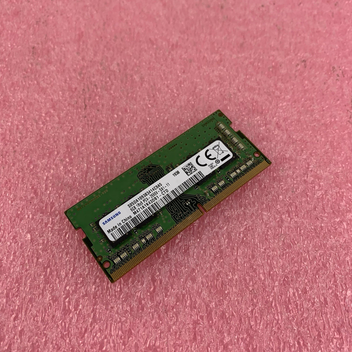 Samsung 8GB 1Rx8 PC4-2666V-SA1-11 Laptop Ram  M471A1K43DB1-CTD1