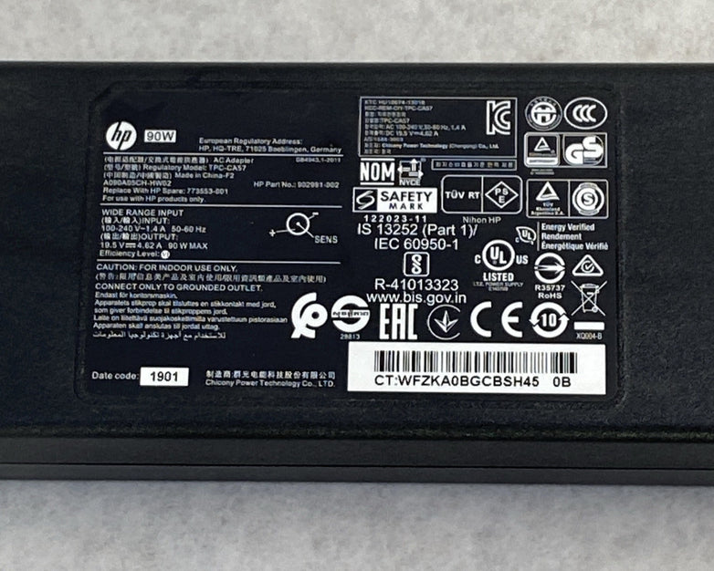 HP TPC-CA57 7.4mm 19.5V 4.62A 90W AC Power Adapter (Lot of 2)