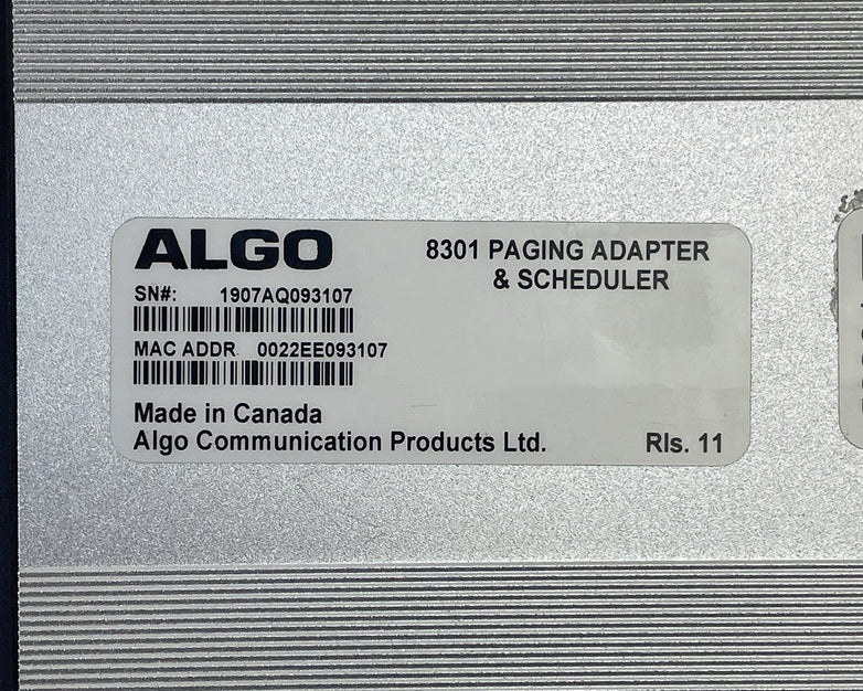 Algo 8301 IP Paging Adapter & Scheduler PoE SIP Interface