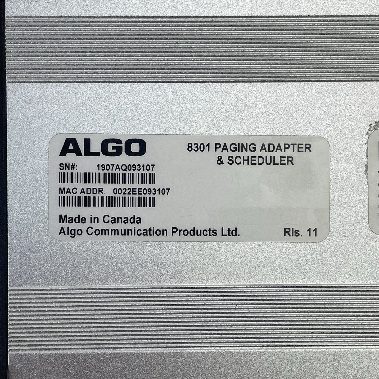 Algo 8301 IP Paging Adapter & Scheduler PoE SIP Interface7