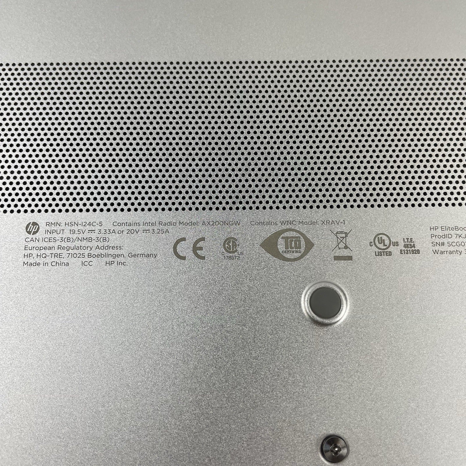 HP EliteBook 850 G6 15.6" i5-8365U 1.60 GHz 8 GB RAM No SSD/OS/AC - Heat Spot16