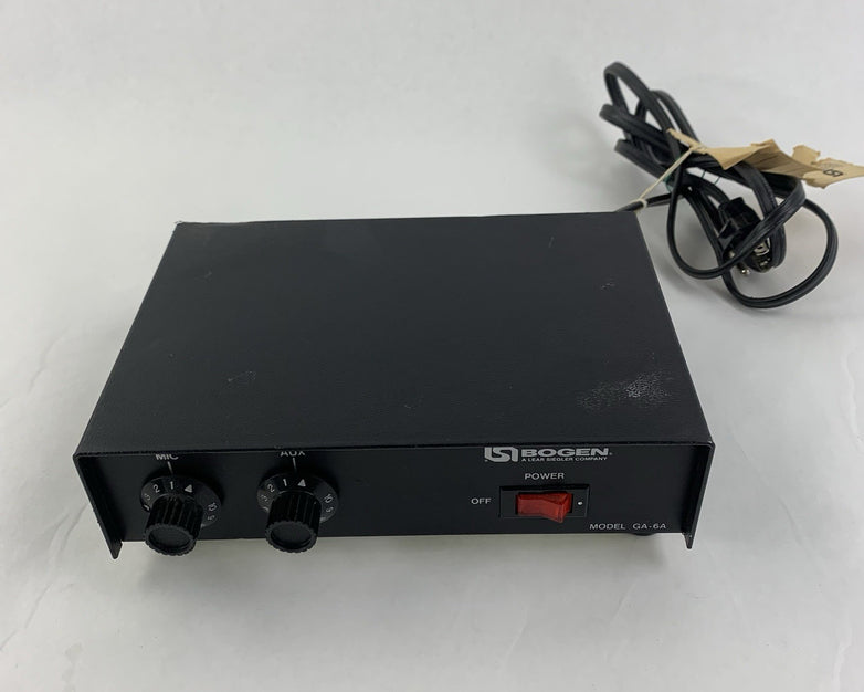 Bogen GA-6A 6-Watt Utility Power Amplifier - Turns on Not Tested