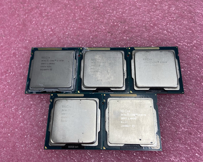 Lot of 5 Intel Core i5-3570 SR0T7 3.4GHz Desktop Processor