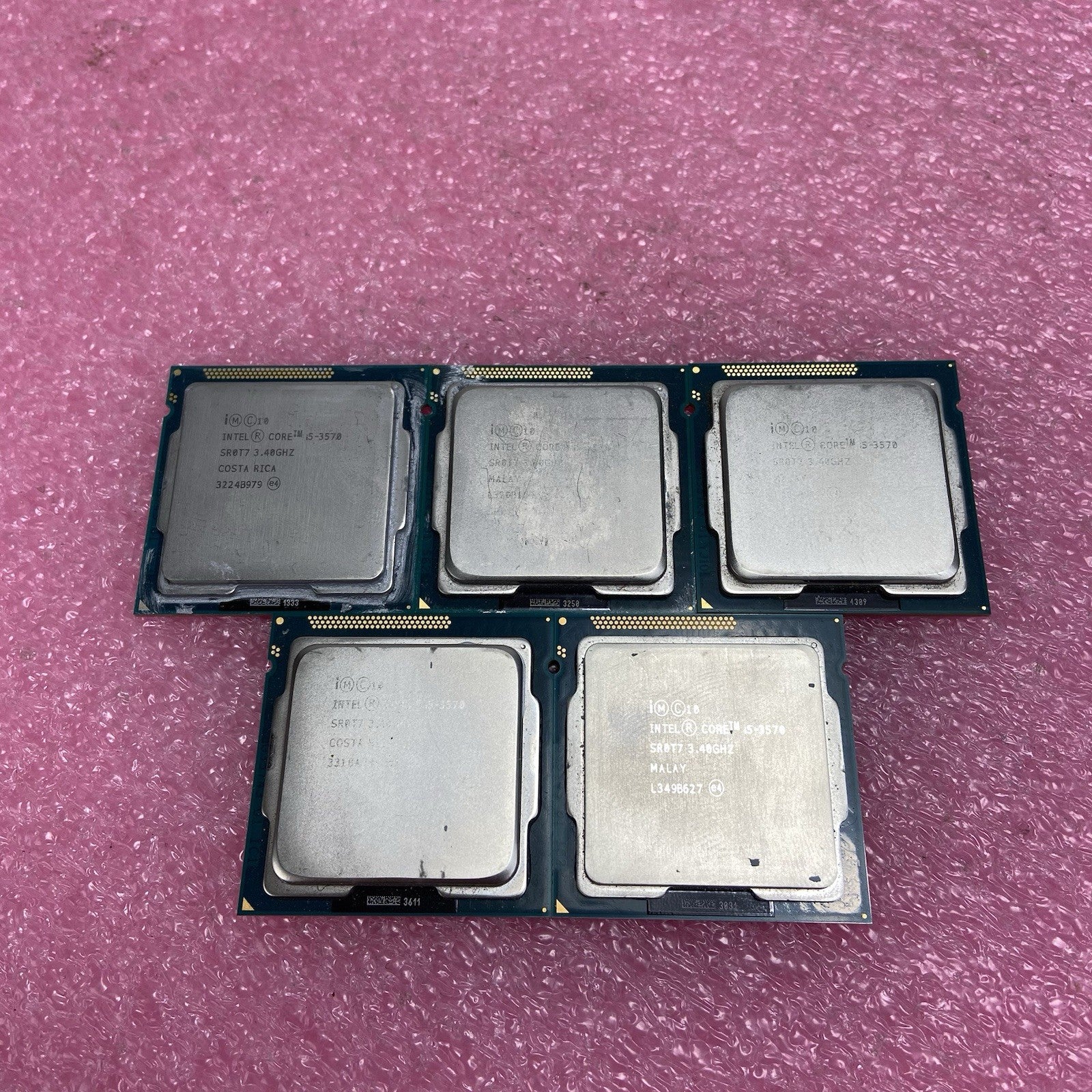 Lot of 5 Intel Core i5-3570 SR0T7 3.4GHz Desktop Processor1