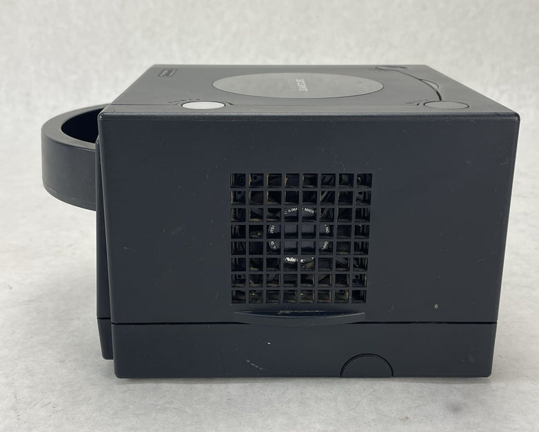 Nintendo GameCube DOL-001 Black Tested For Parts Sticky Open Button