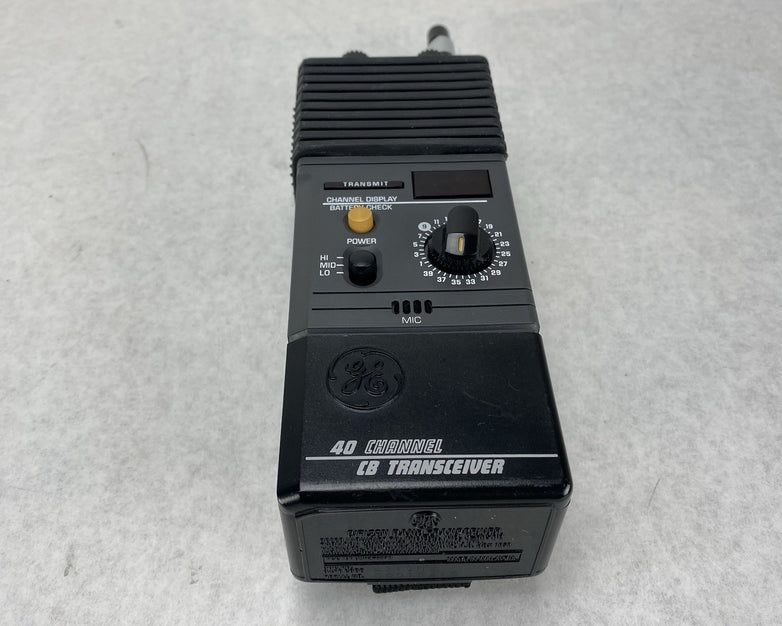 General Electric 3-5979 40-Channel Handheld CB Transceiver Untested