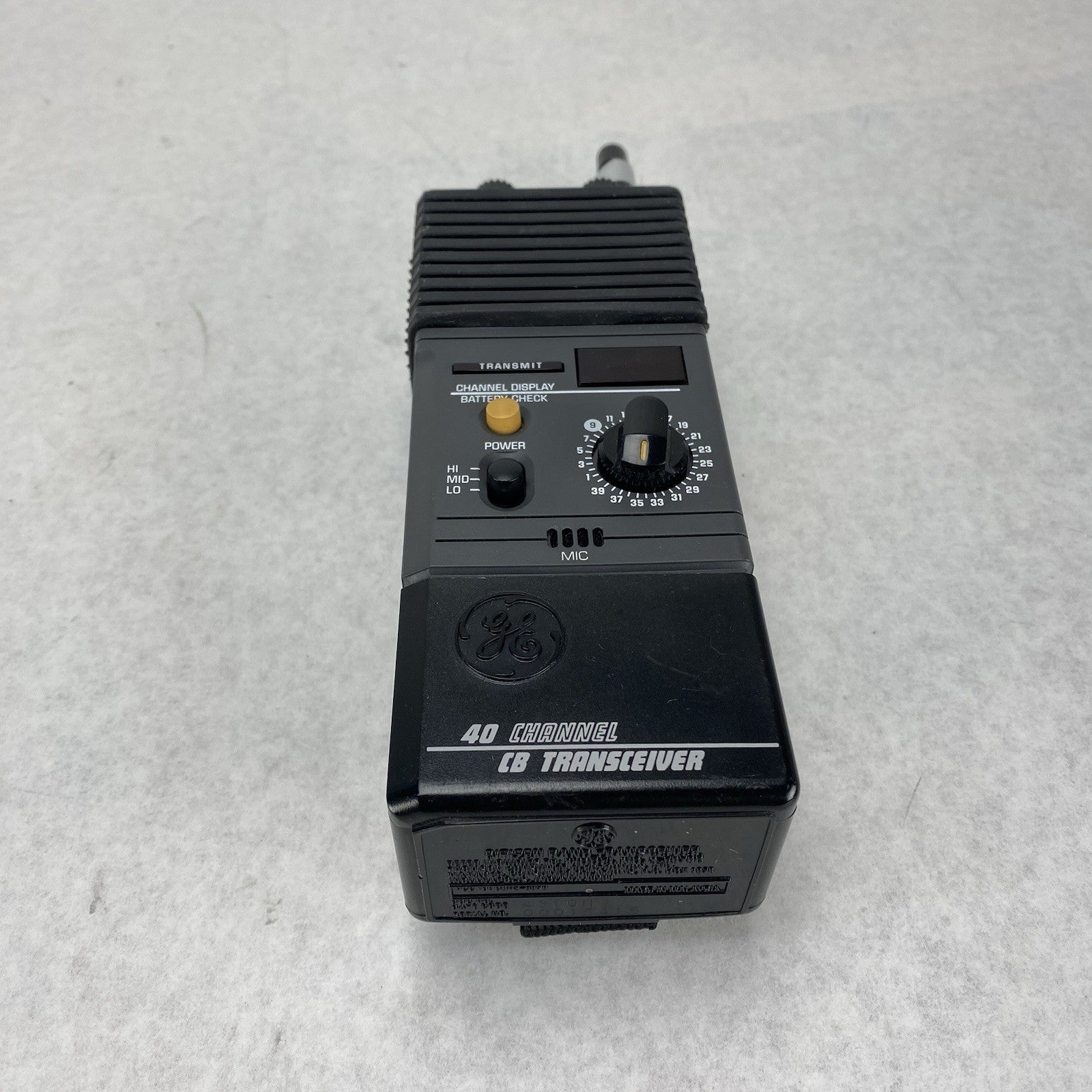 General Electric 3-5979 40-Channel Handheld CB Transceiver Untested