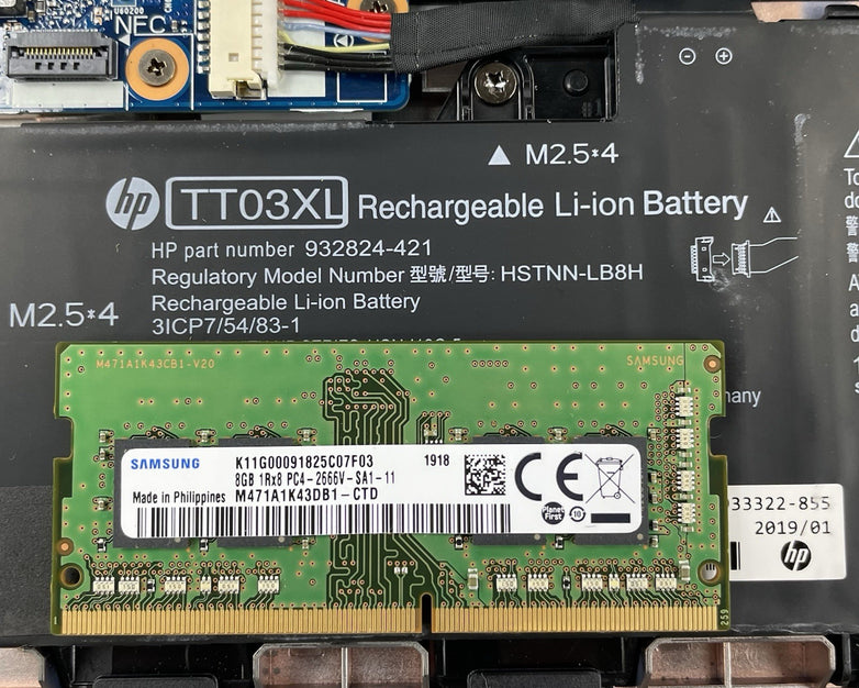 HP EliteBook 850 G5 15.6" i5-7200U 2.50 GHz 8 GB RAM No SSD/OS/AC