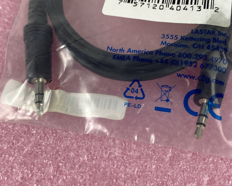 C2G 40413 6FT 3.5MM Sterio Audio Cable M/M Lot of 5