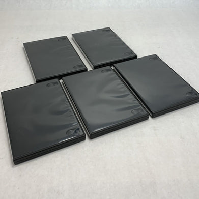 Unbranded Single Disk Black DVD Case (Lot of 5)