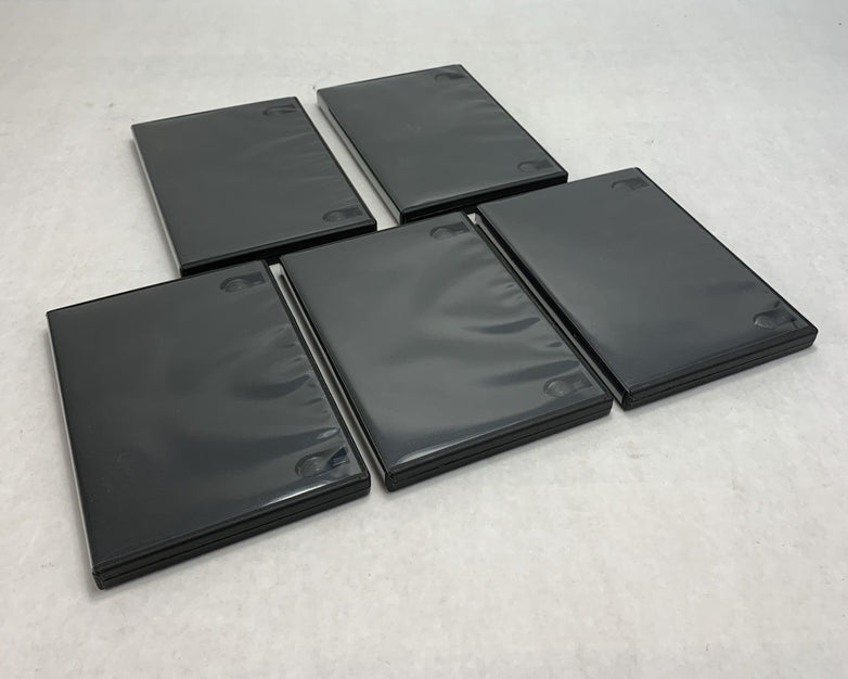 Unbranded Single Disk Black DVD Case (Lot of 5)