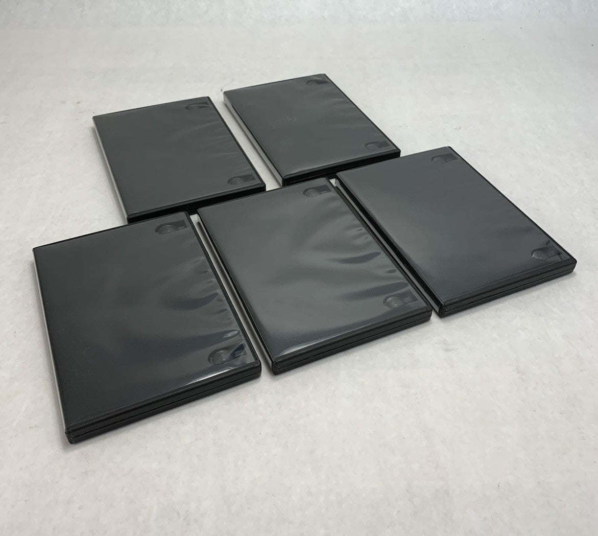 Unbranded Single Disk Black DVD Case (Lot of 5)0