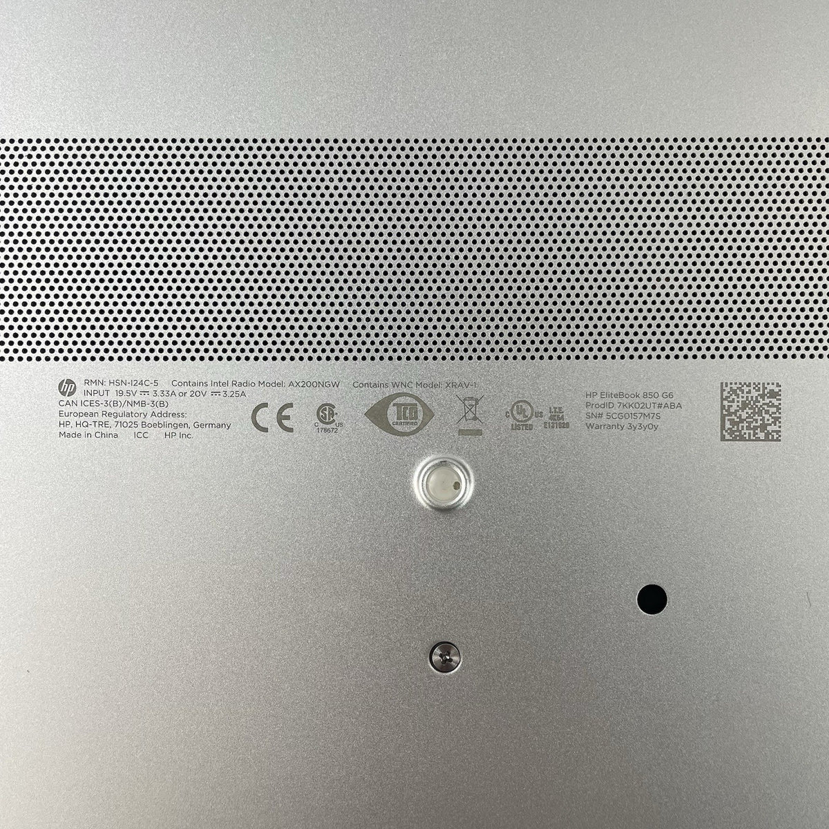 HP EliteBook 850 G6 15.6" i7-8665U 1.90 GHz 16 GB RAM No SSD/OS/AC - Corner17